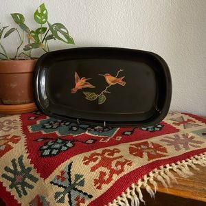 Vintage Midcentury Hummingbird Serving Tray